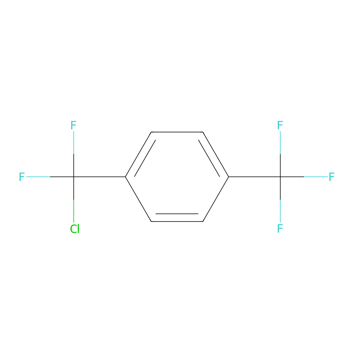 1-(Chlorodifluoromethyl)-4-(trifluoromethyl)benzene molecular structure, CAS 13947-94-9