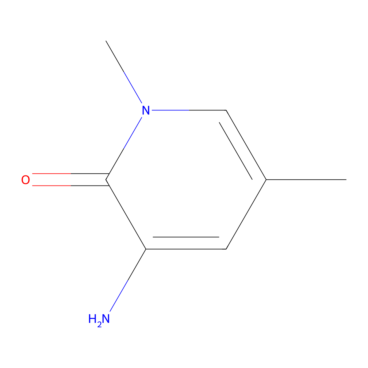 3-Amino-1,5-dimethyl-1,2-dihydropyridin-2-one molecular structure, CAS 1394734-82-7