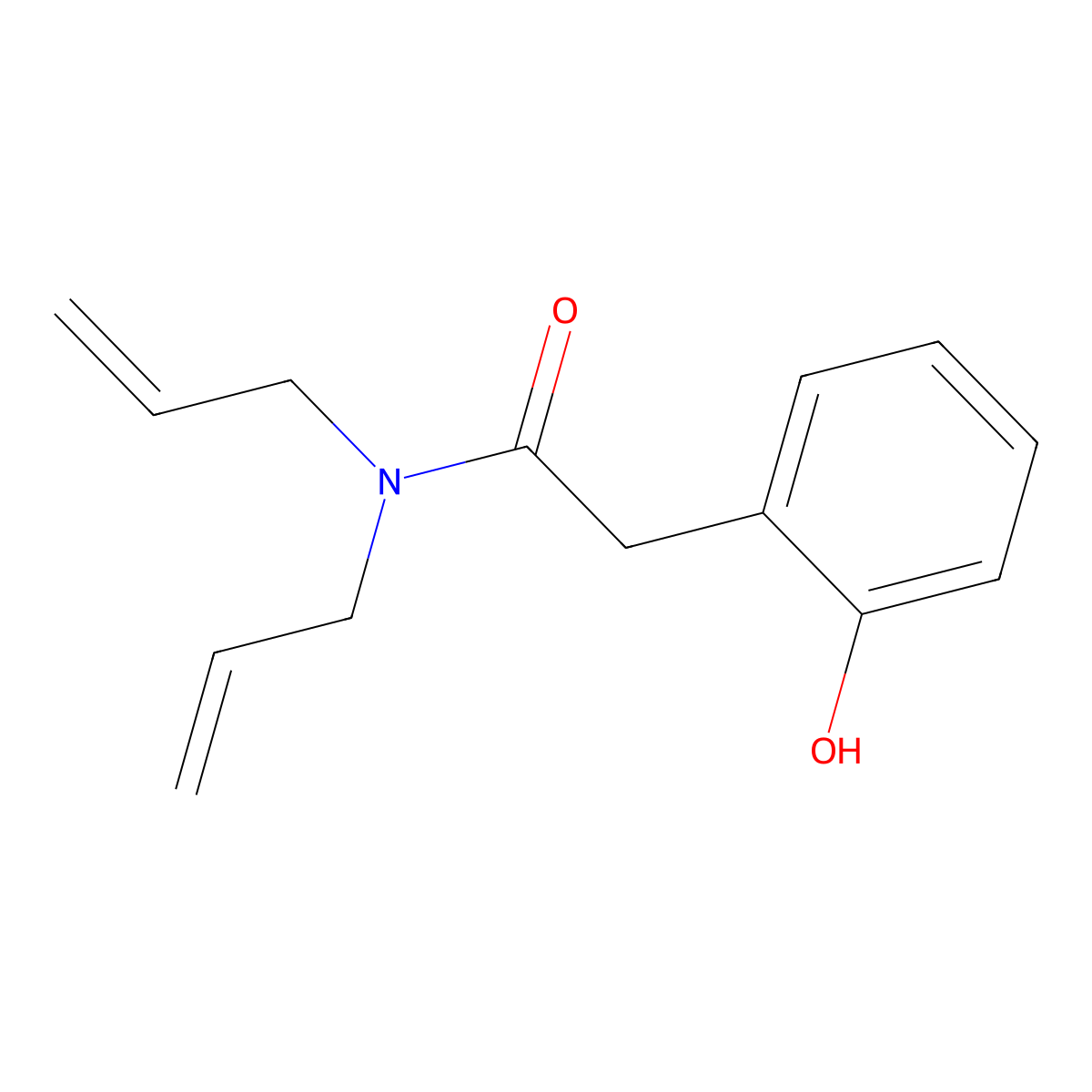 n,n-Diallyl-2-(2-hydroxyphenyl)acetamide molecular structure, CAS 1394735-78-4