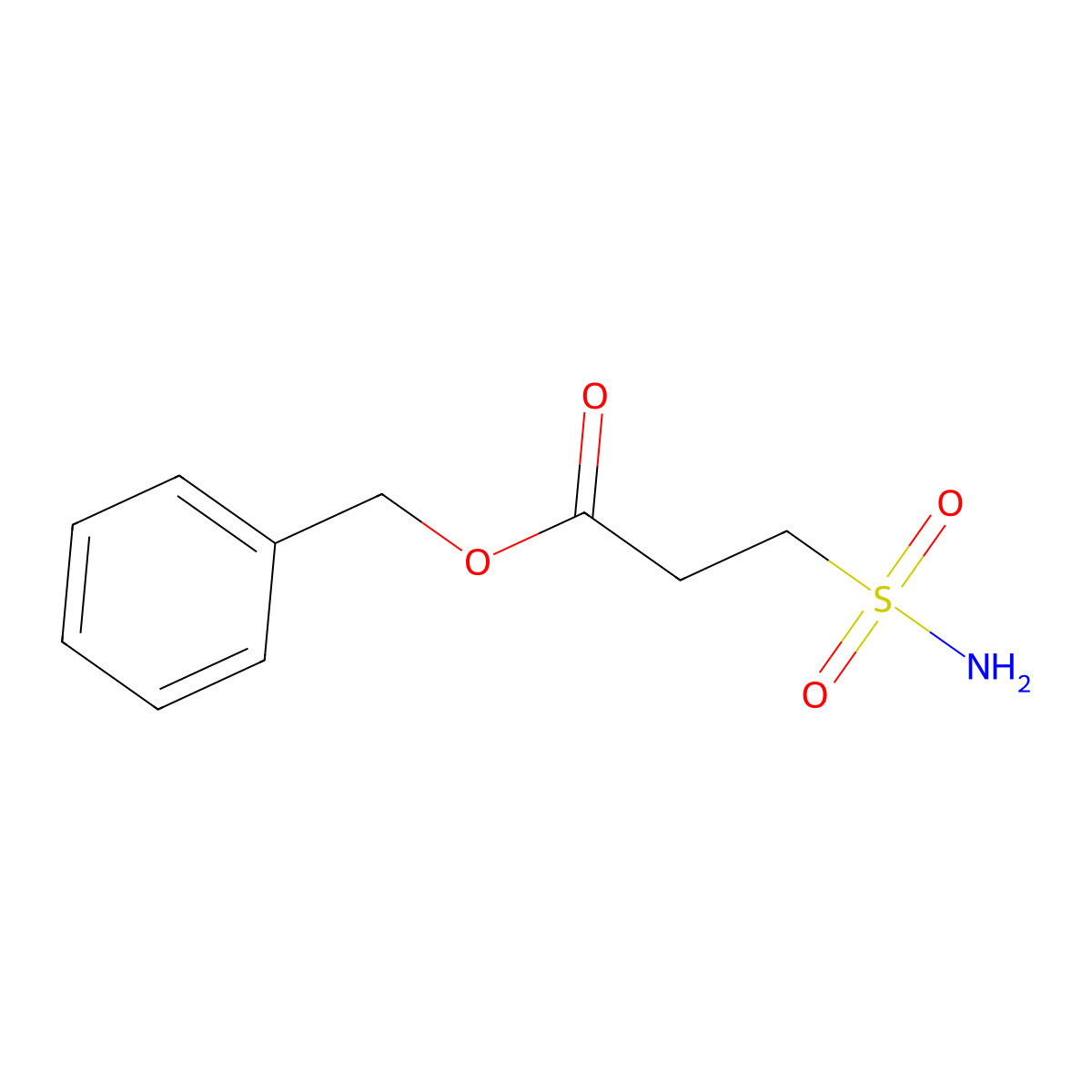 Benzyl 3-sulfamoylpropanoate molecular structure, CAS 1394738-31-8