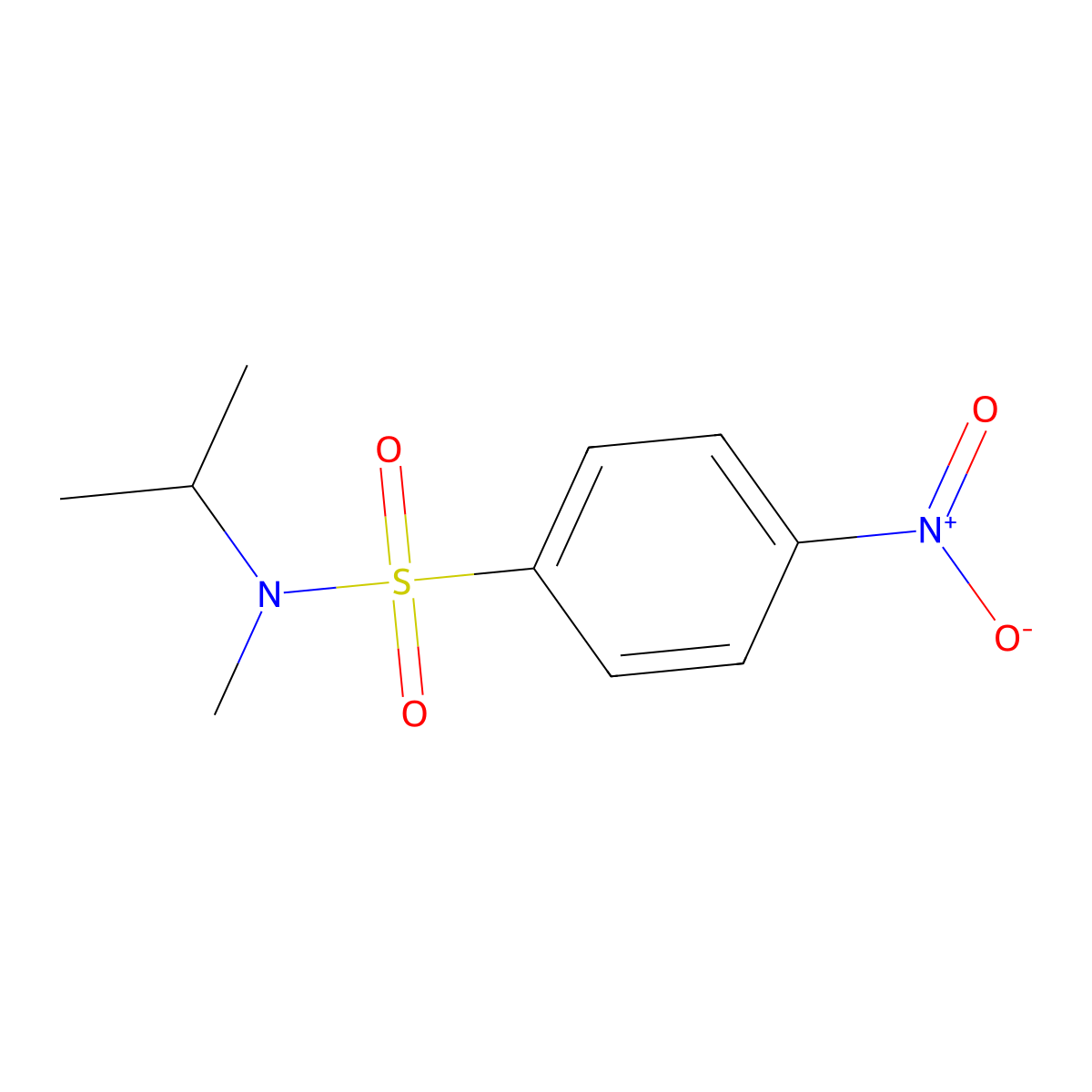 N-Isopropyl-N-methyl-4-nitrobenzenesulfonamide molecular structure, CAS 1394765-89-9