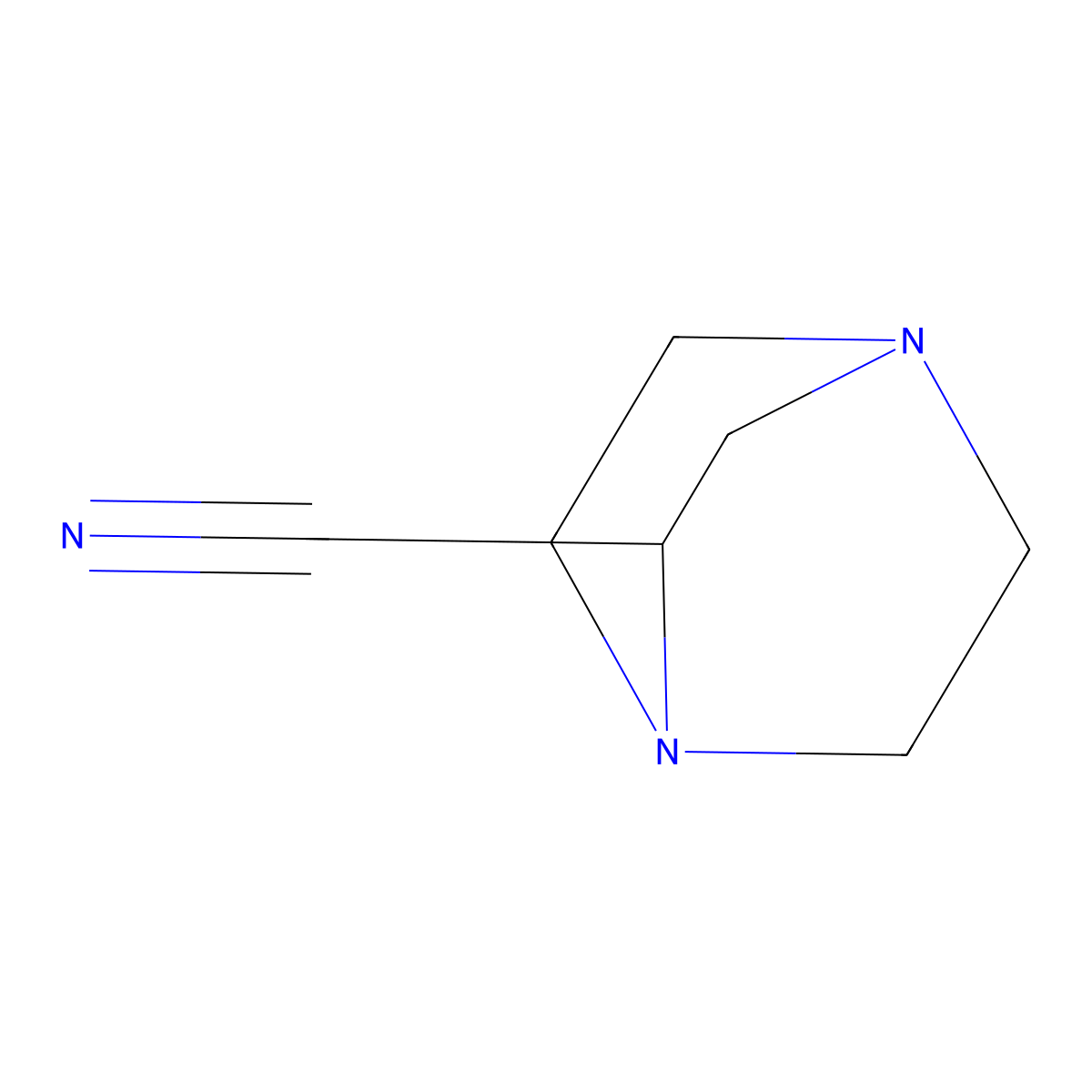 1,4-Diazabicyclo[2.2.2]octane-2-carbonitrile molecular structure, CAS 1394774-46-9
