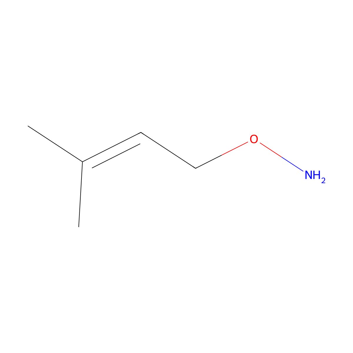 O-(3-Methyl-but-2-enyl)-hydroxylamine molecular structure, CAS 139478-19-6