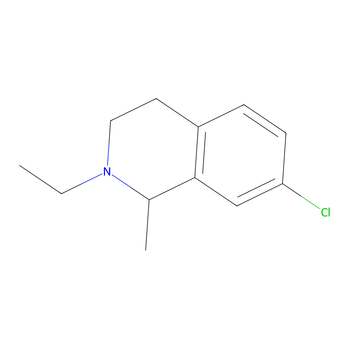 7-Chloro-2-ethyl-1-methyl-1,2,3,4-tetrahydroisoquinoline molecular structure, CAS 1394790-11-4