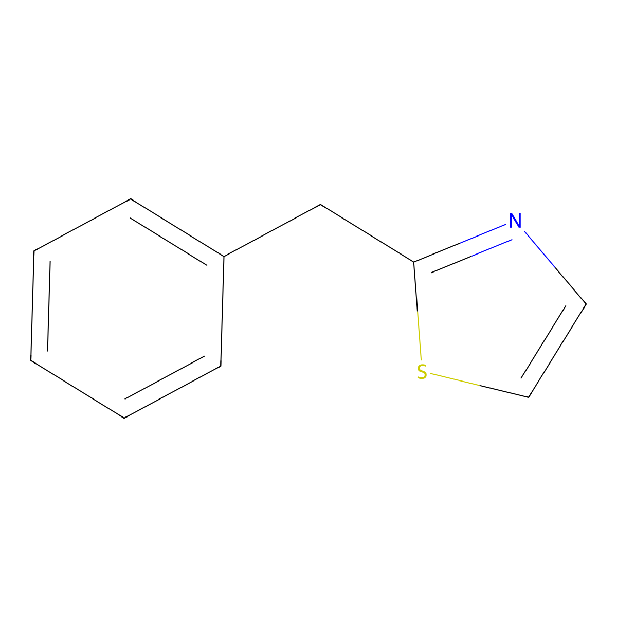 2-Benzyl-1,3-thiazole molecular structure, CAS 13948-37-3