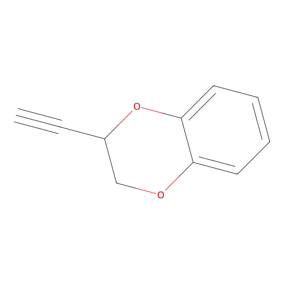 2-Ethynyl-2,3-dihydrobenzo[b][1,4]dioxine molecular structure, CAS 1394826-55-1