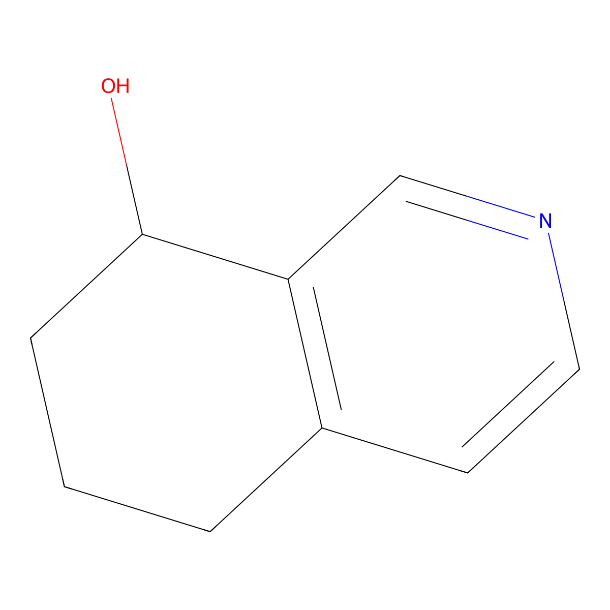 5,6,7,8-Tetrahydroisoquinolin-8-ol molecular structure, CAS 139484-32-5