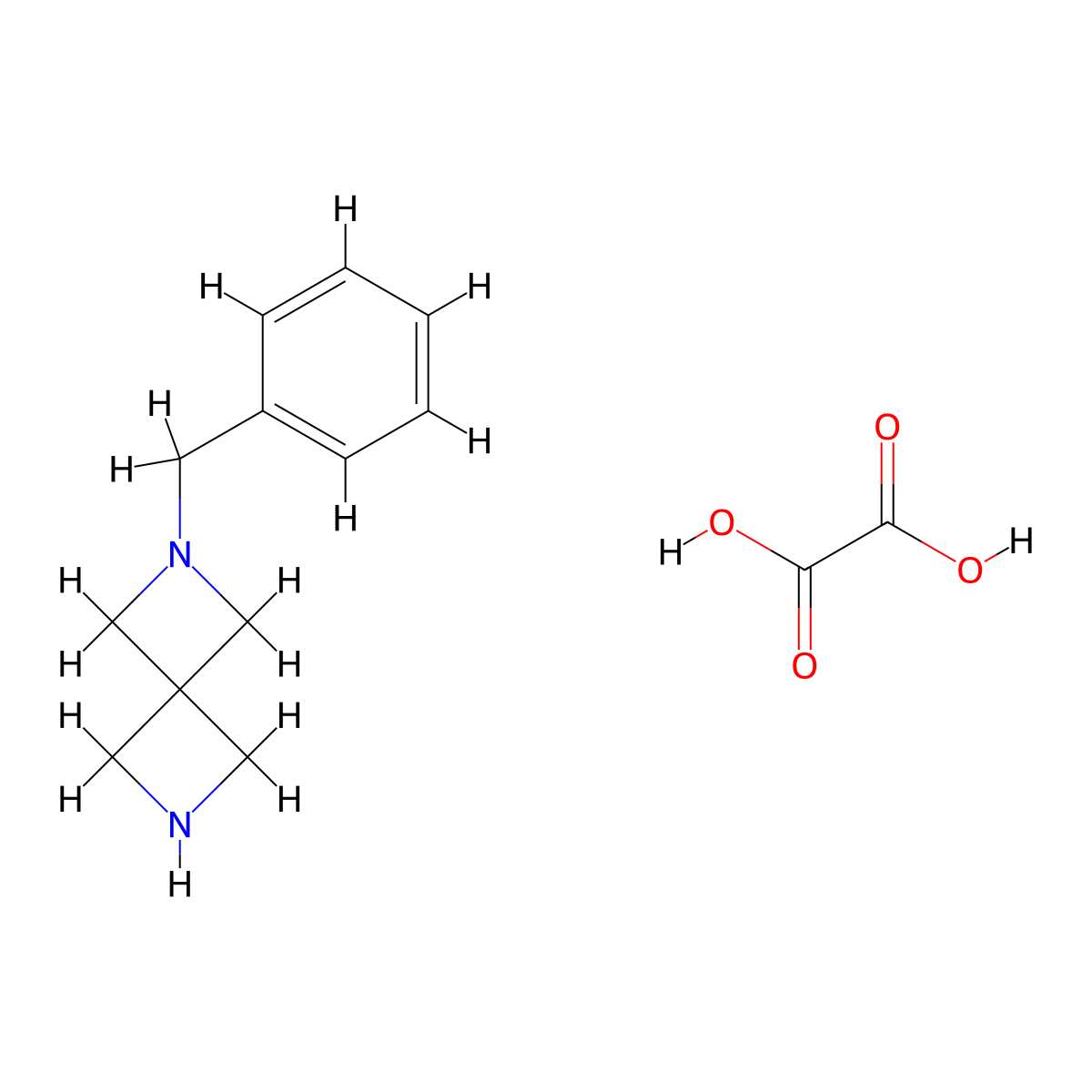 2-Benzyl-2,6-diazaspiro[3.3]heptane oxalate molecular structure, CAS 1394840-24-4