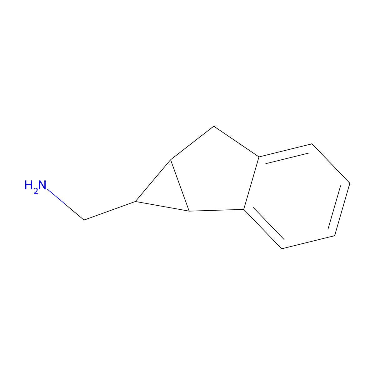 {1H,1aH,6H,6aH-cyclopropa[a]inden-1-yl}methanamine molecular structure, CAS 1394889-05-4
