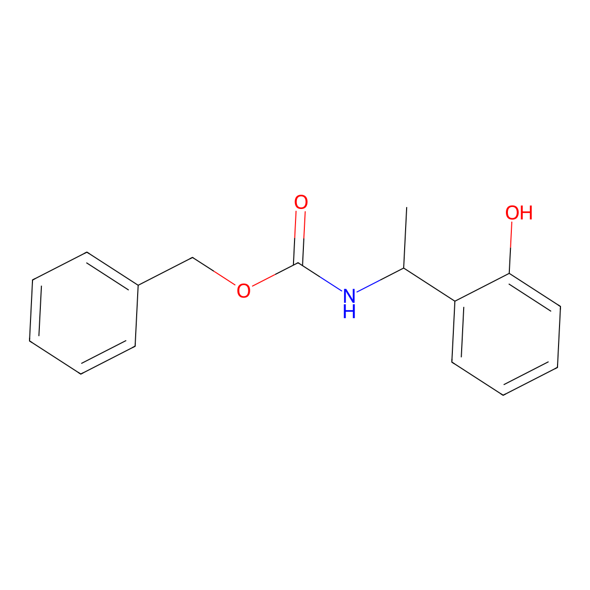 benzyl N-[(1R)-1-(2-hydroxyphenyl)ethyl]carbamate molecular structure, CAS 1394900-06-1
