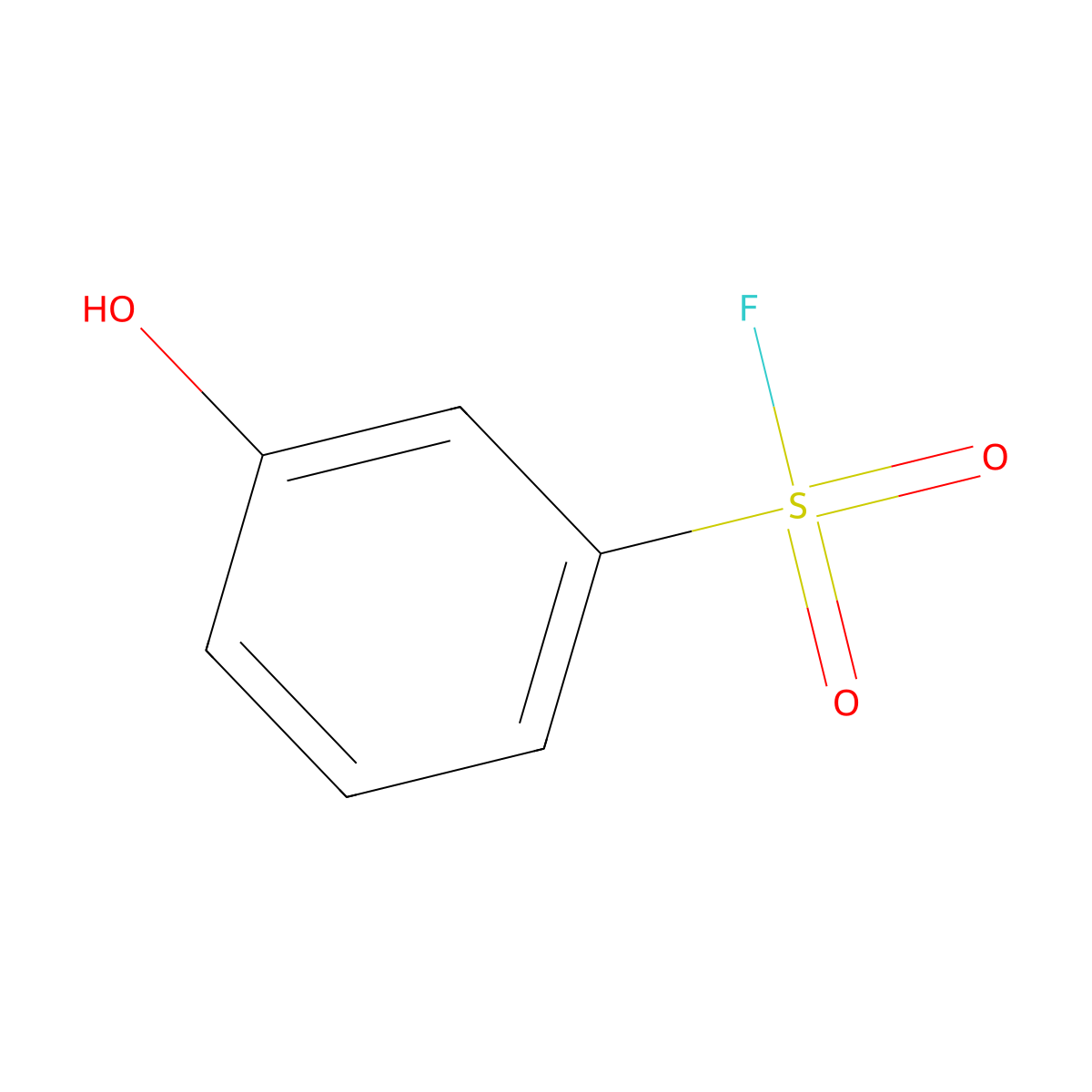 3-Hydroxybenzene-1-sulfonyl fluoride molecular structure, CAS 1394917-55-5