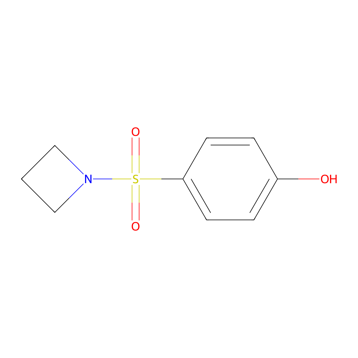 4-(Azetidine-1-sulfonyl)phenol molecular structure, CAS 1394918-86-5