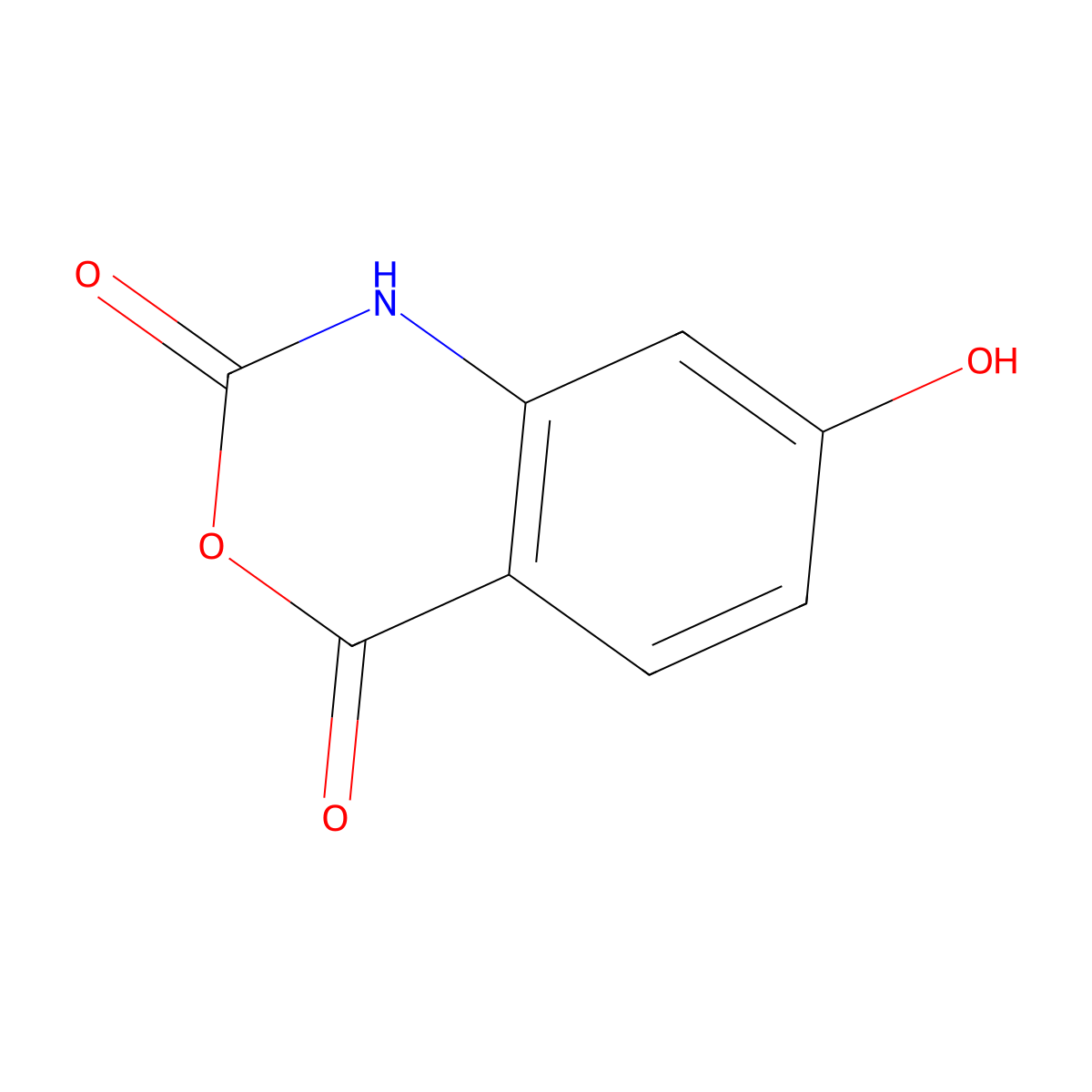 7-Hydroxy-1H-benzo[D][1,3]oxazine-2,4-dione molecular structure, CAS 1394918-88-7