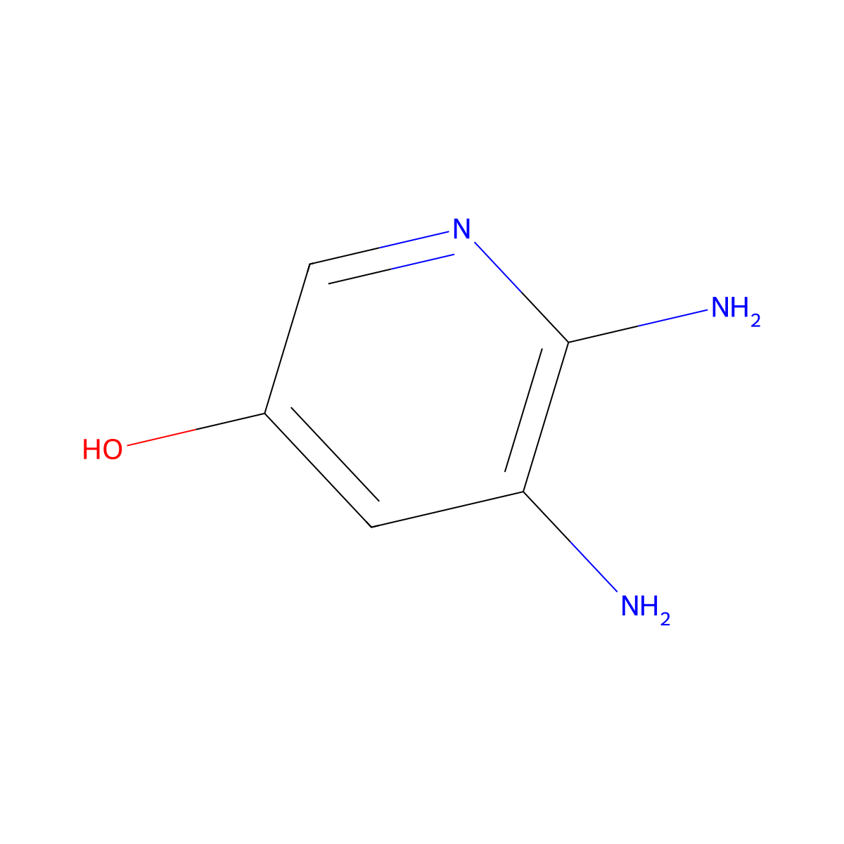 5,6-Diaminopyridin-3-ol molecular structure, CAS 1394918-99-0