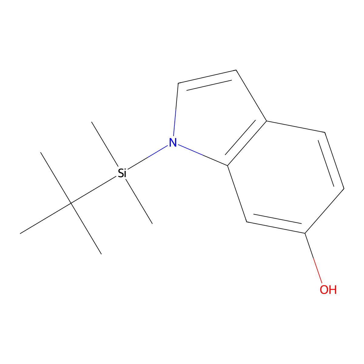 1-(tert-butyldimethylsilyl)-1H-indol-6-ol molecular structure, CAS 1394919-24-4