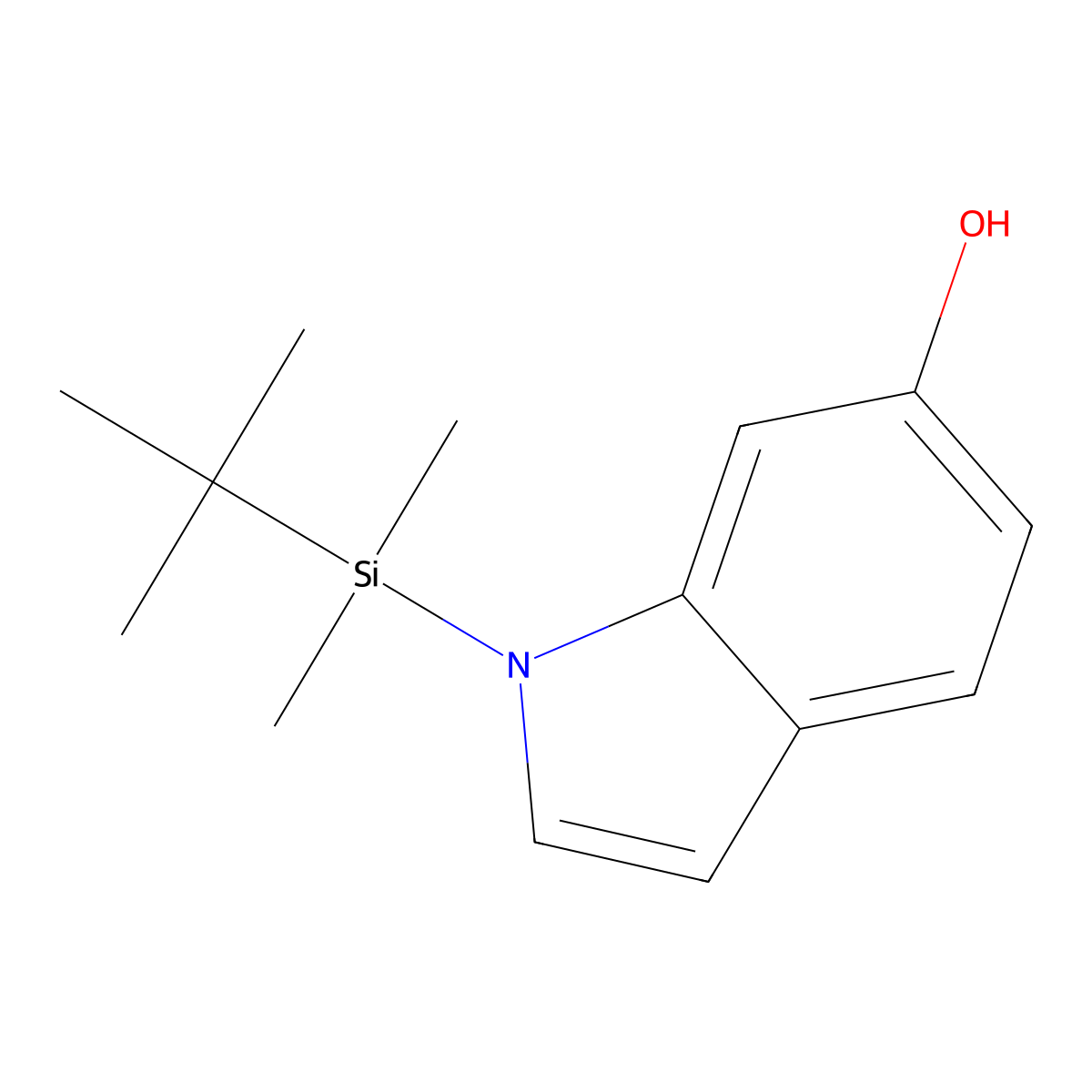 1-(tert-butyldimethylsilyl)-1H-indol-6-ol molecular structure, CAS 1394919-24-4