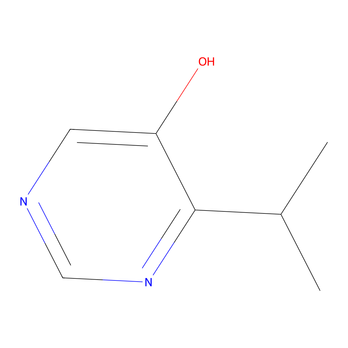 4-(Propan-2-yl)pyrimidin-5-ol molecular structure, CAS 1394923-09-1