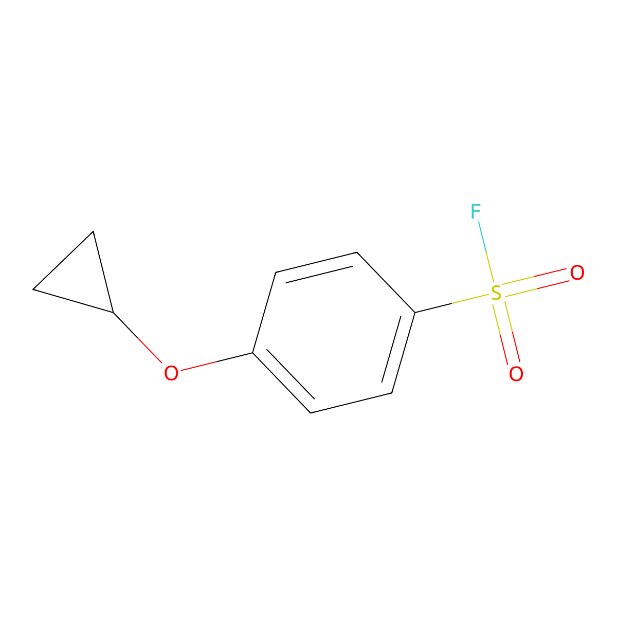 4-Cyclopropoxybenzene-1-sulfonyl fluoride molecular structure, CAS 1394923-56-8