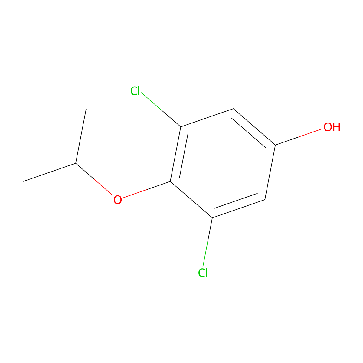 3,5-Dichloro-4-(propan-2-yloxy)phenol molecular structure, CAS 1394927-31-1