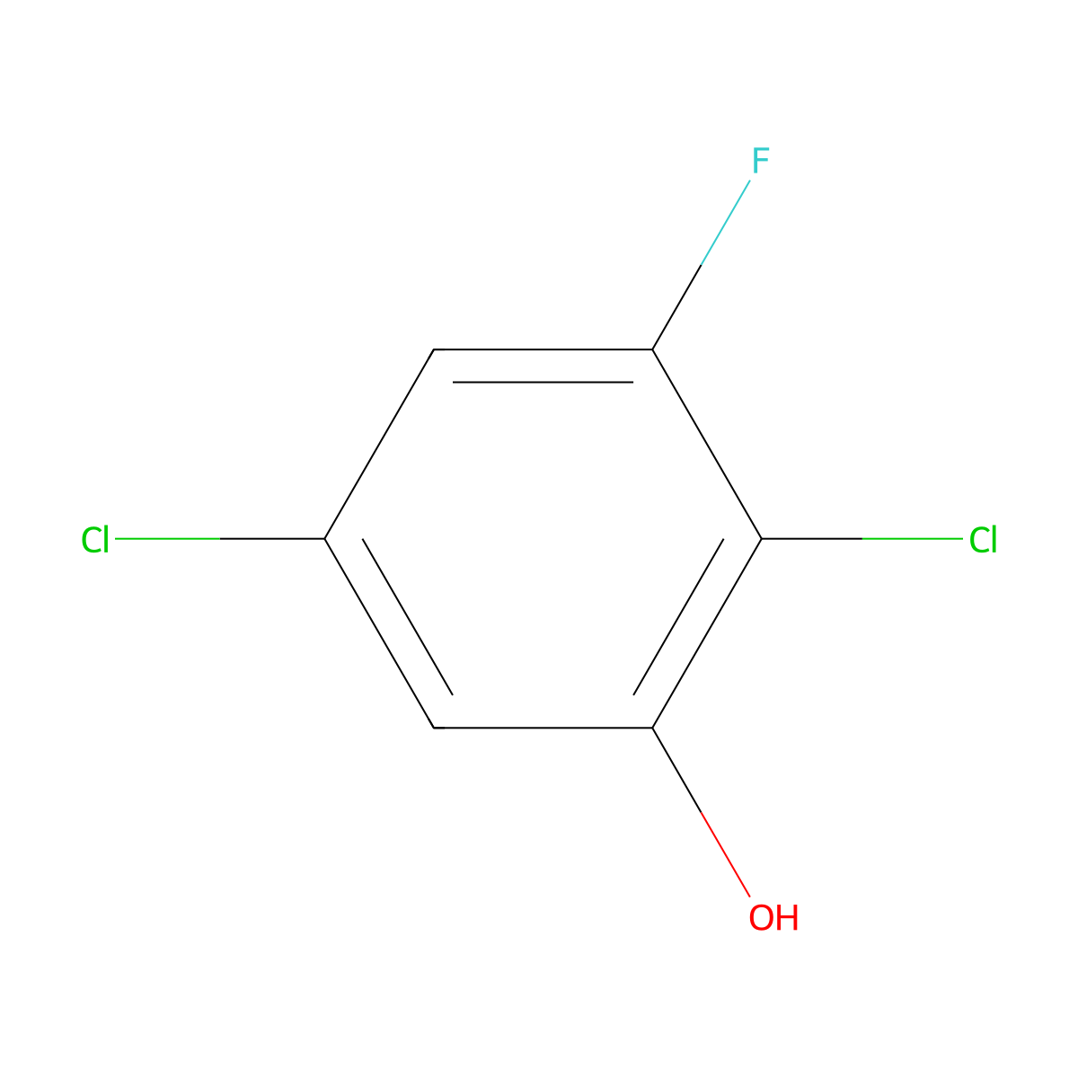 2,5-Dichloro-3-fluorophenol molecular structure, CAS 1394927-62-8