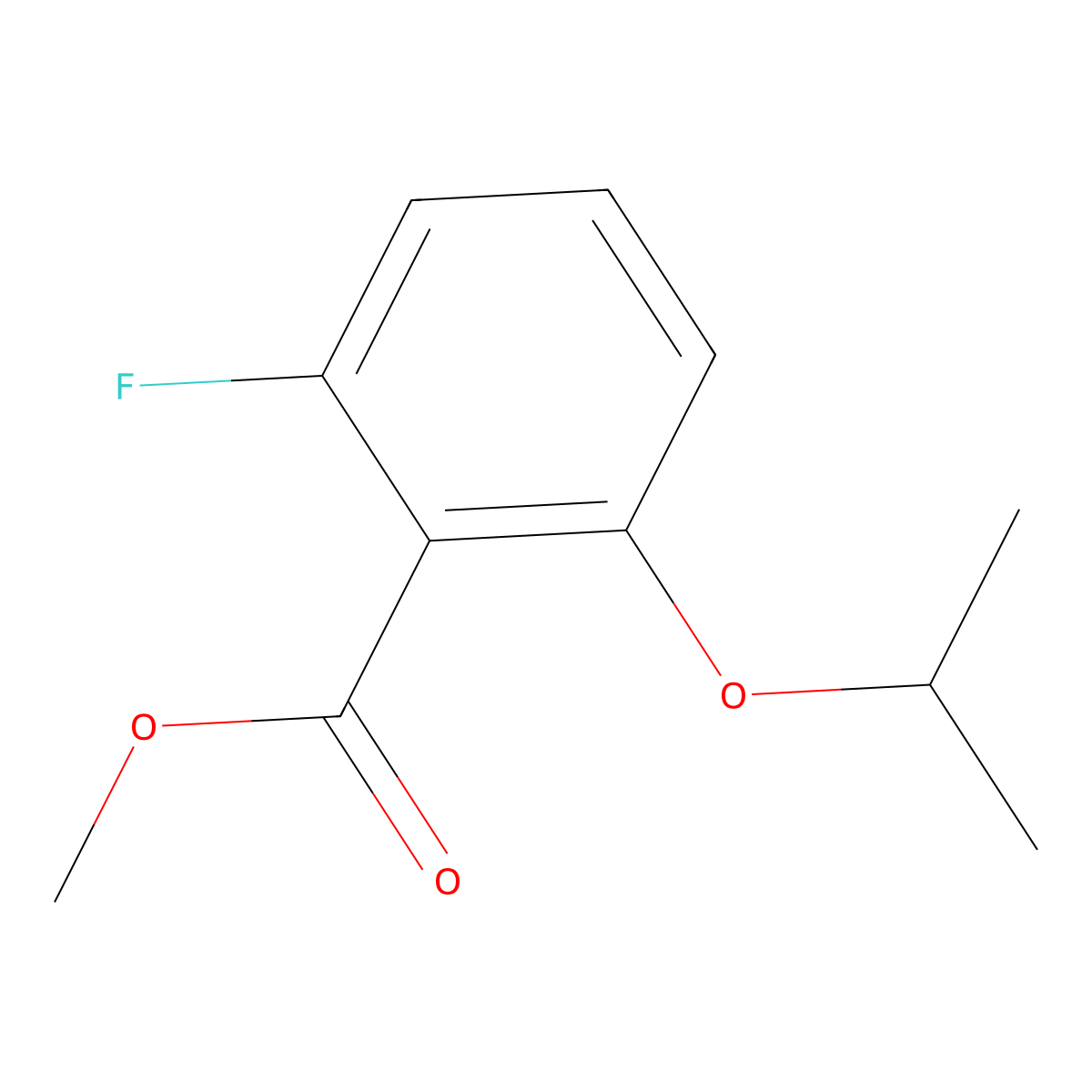 Methyl 2-fluoro-6-isopropoxybenzoate molecular structure, CAS 1394932-83-2
