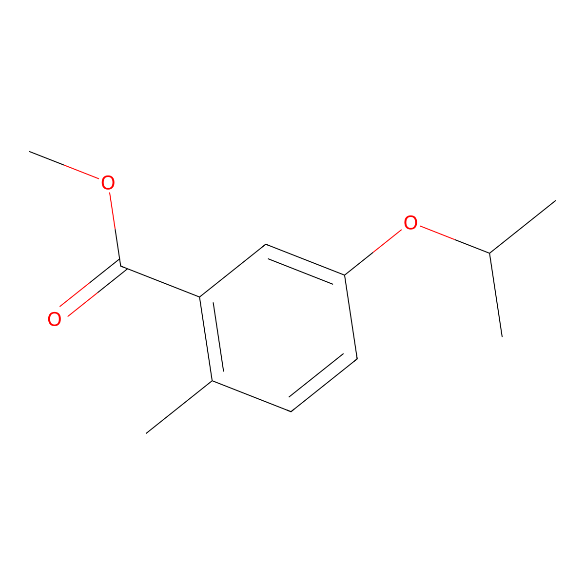 Methyl 5-isopropoxy-2-methylbenzoate molecular structure, CAS 1394932-92-3
