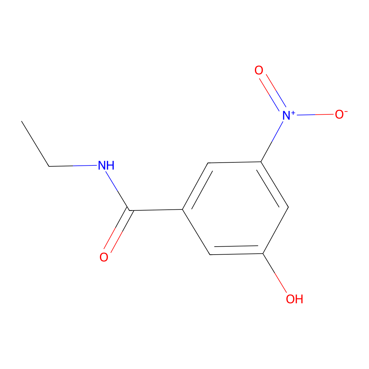 N-Ethyl-3-hydroxy-5-nitrobenzamide molecular structure, CAS 1394933-34-6