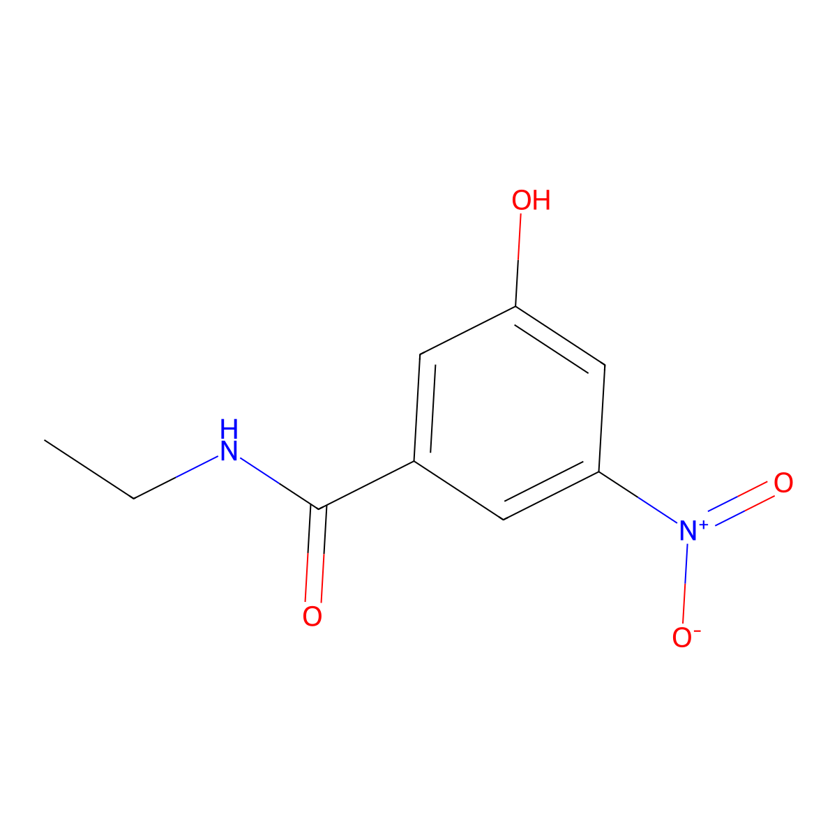 N-Ethyl-3-hydroxy-5-nitrobenzamide molecular structure, CAS 1394933-34-6