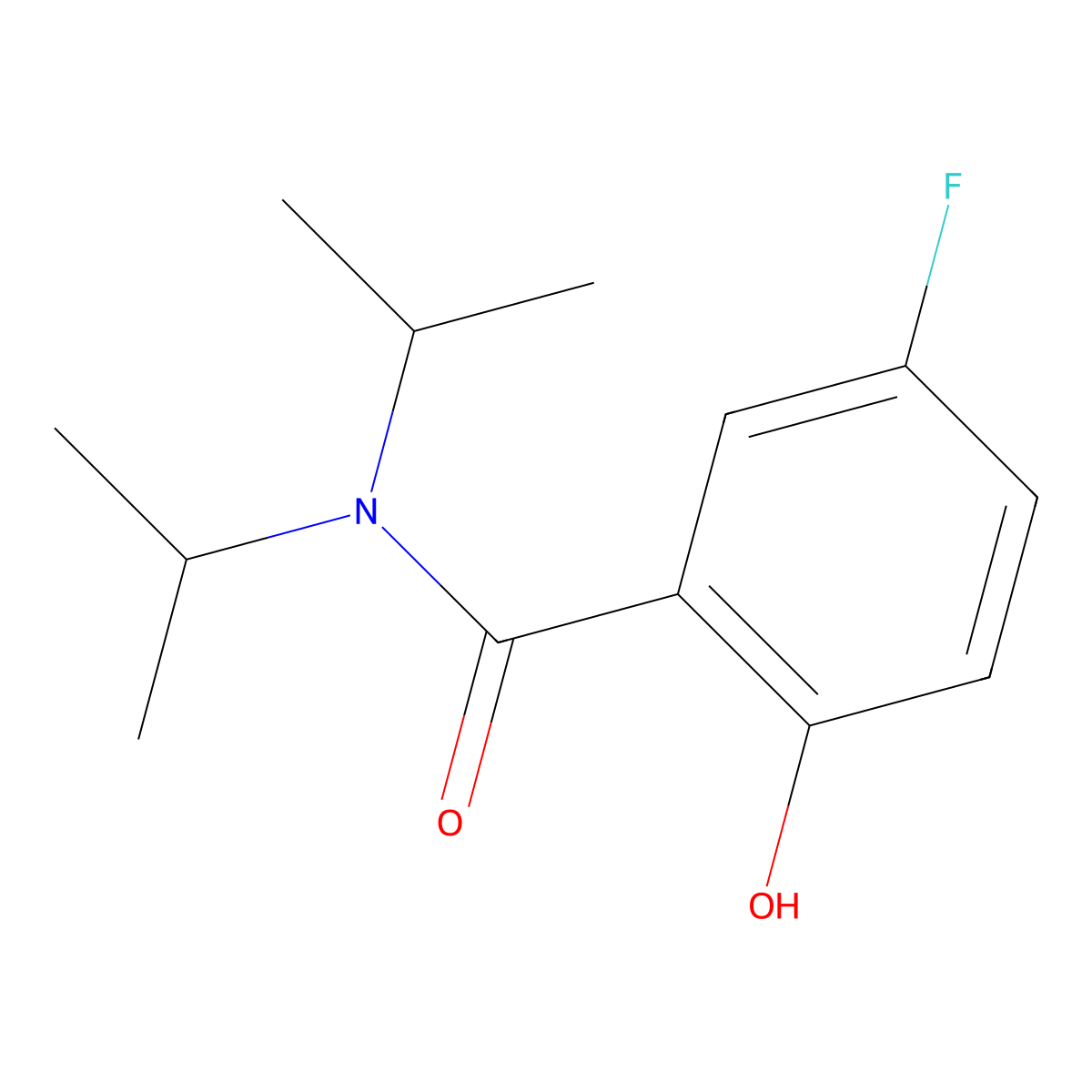 5-Fluoro-2-hydroxy-N,N-diisopropylbenzamide molecular structure, CAS 1394933-63-1