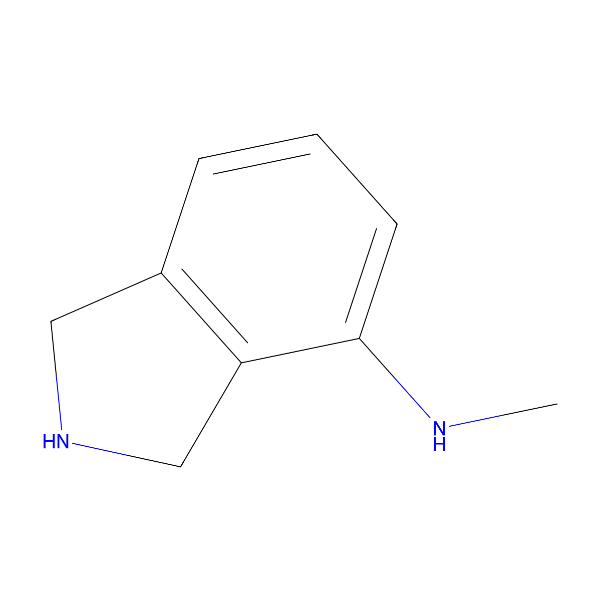 N-Methyl-2,3-dihydro-1H-isoindol-4-amine molecular structure, CAS 1394935-42-2