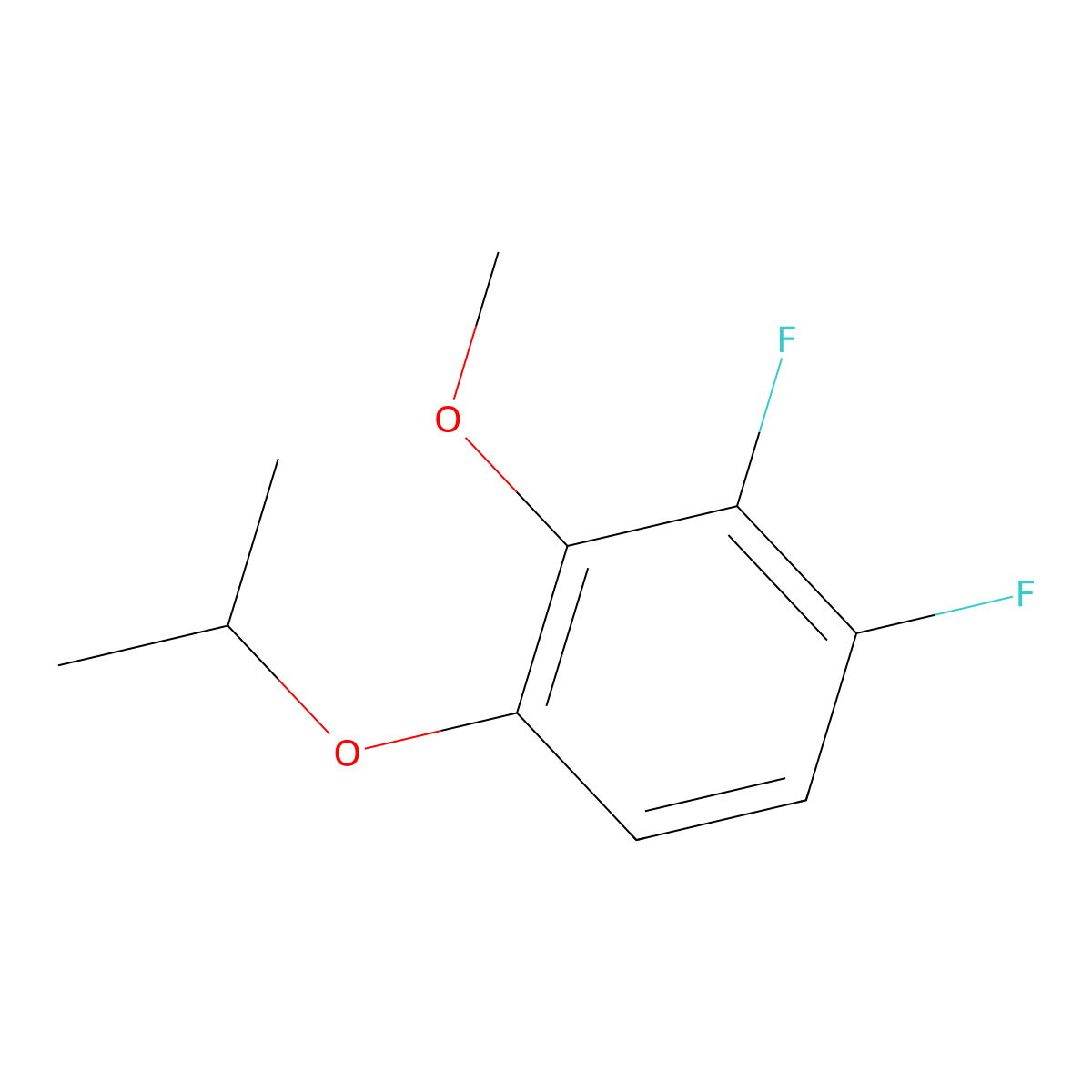 1,2-Difluoro-4-isopropoxy-3-methoxybenzene molecular structure, CAS 1394937-93-9