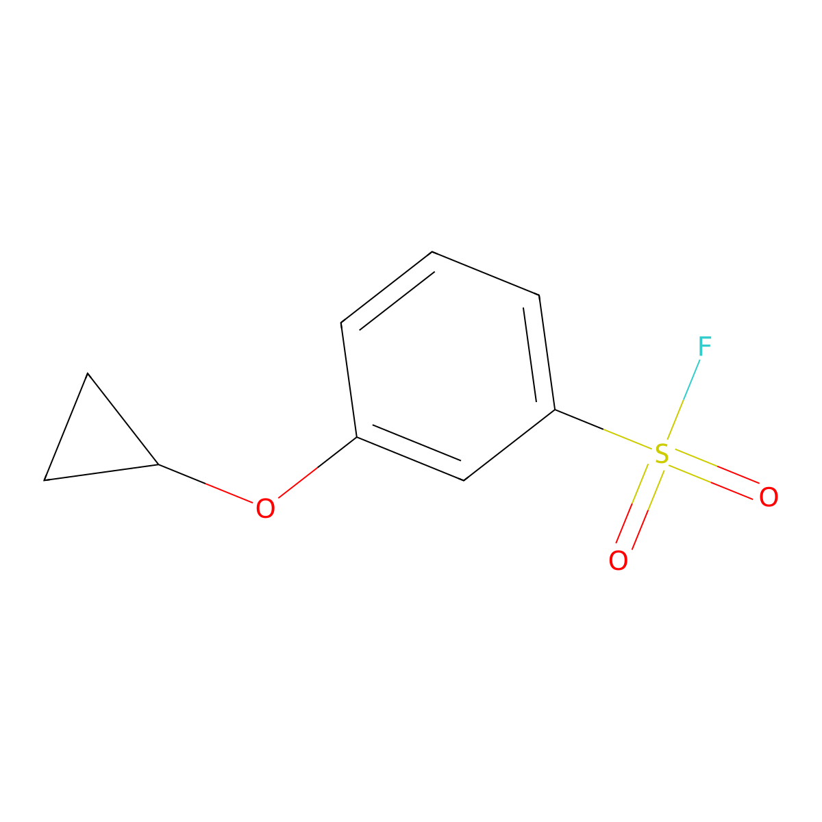 3-Cyclopropoxybenzene-1-sulfonyl fluoride molecular structure, CAS 1394944-38-7
