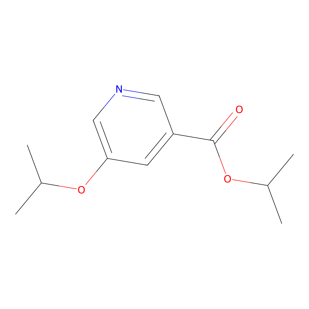 Isopropyl 5-isopropoxynicotinate molecular structure, CAS 1394953-96-8