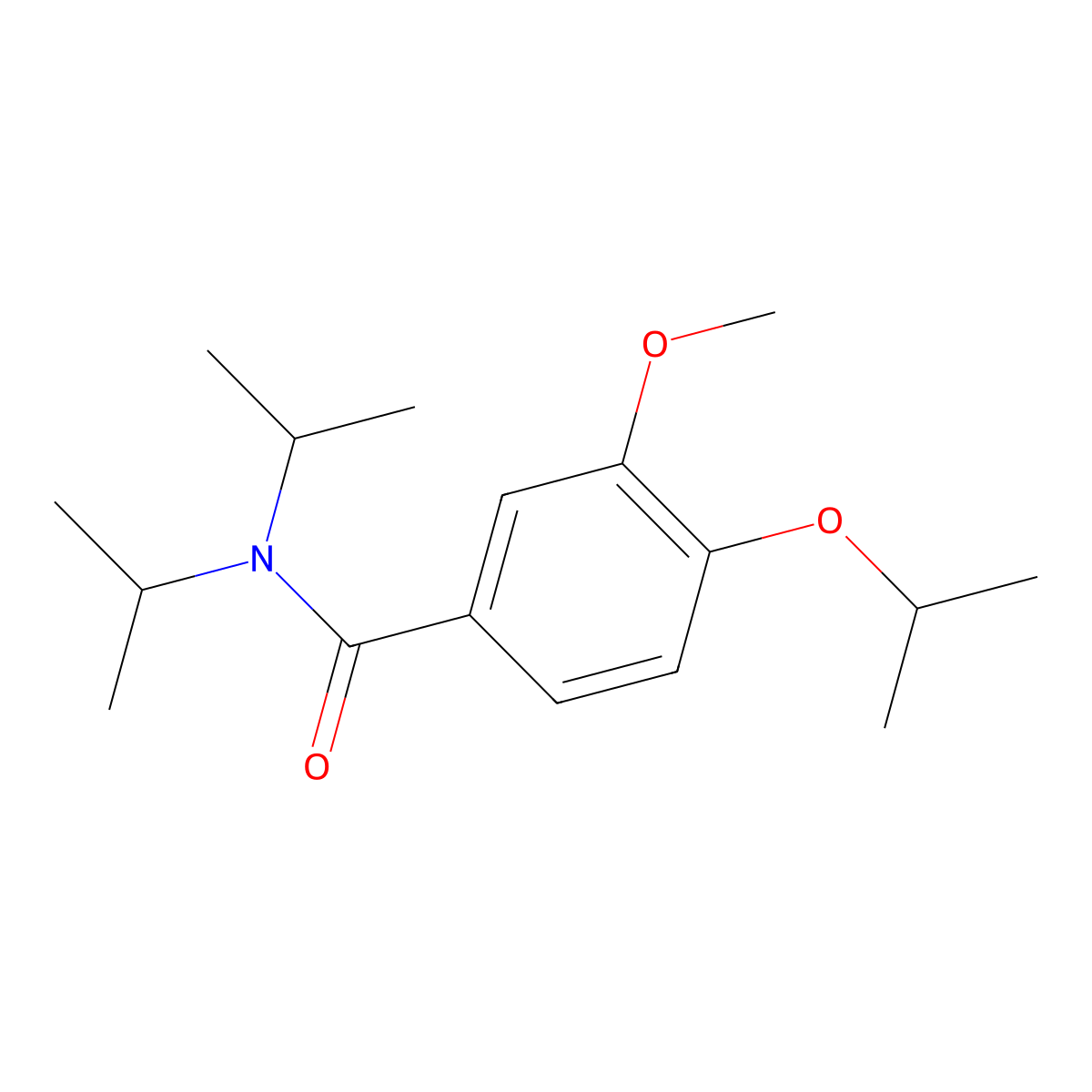 3-Methoxy-4-(1-methylethoxy)-N,N-bis(1-methylethyl)benzamide molecular structure, CAS 1394954-09-6