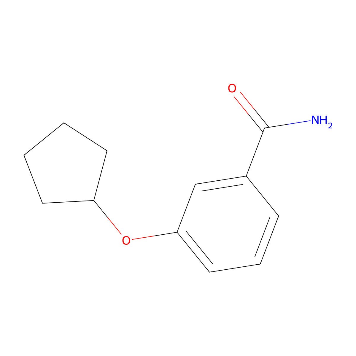 3-(Cyclopentyloxy)benzamide molecular structure, CAS 1394955-64-6