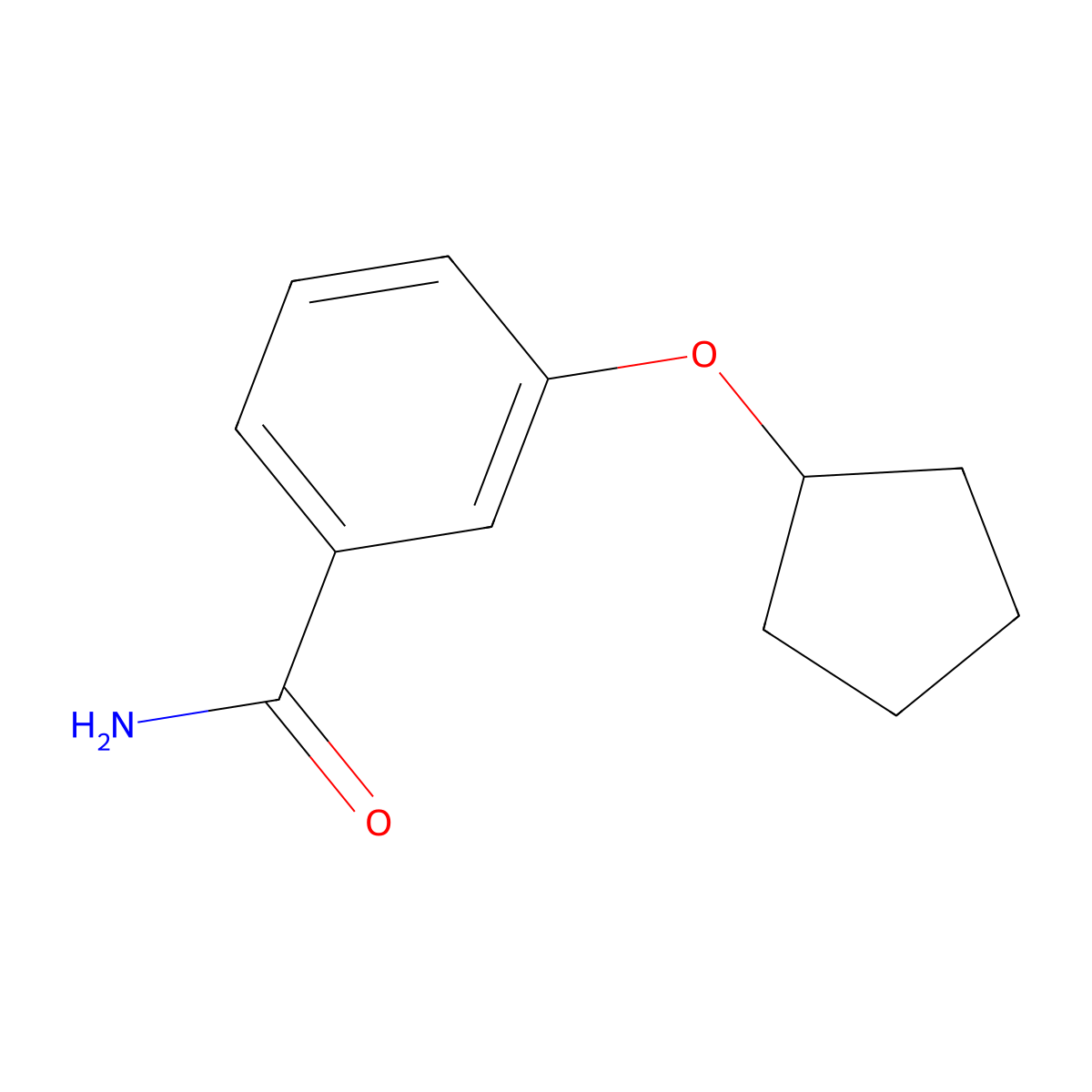 3-(Cyclopentyloxy)benzamide molecular structure, CAS 1394955-64-6