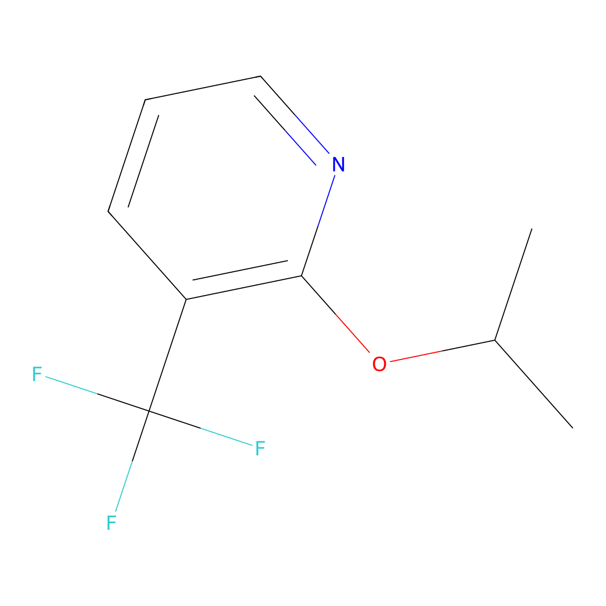 2-Isopropoxy-3-(trifluoromethyl)pyridine molecular structure, CAS 1394956-75-2