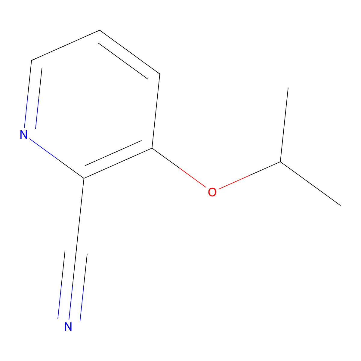 3-Isopropoxypicolinonitrile molecular structure, CAS 1394957-41-5
