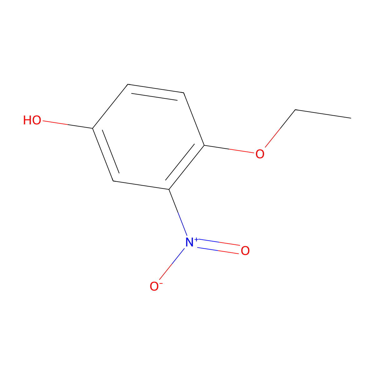4-Ethoxy-3-nitrophenol molecular structure, CAS 1394969-99-3