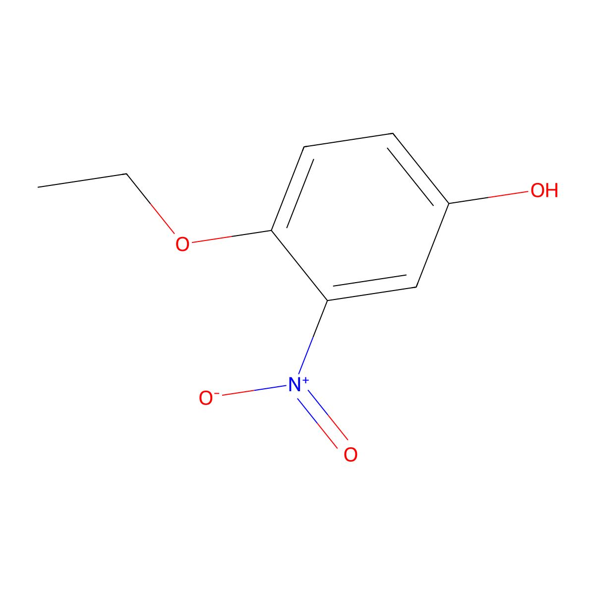 4-Ethoxy-3-nitrophenol molecular structure, CAS 1394969-99-3