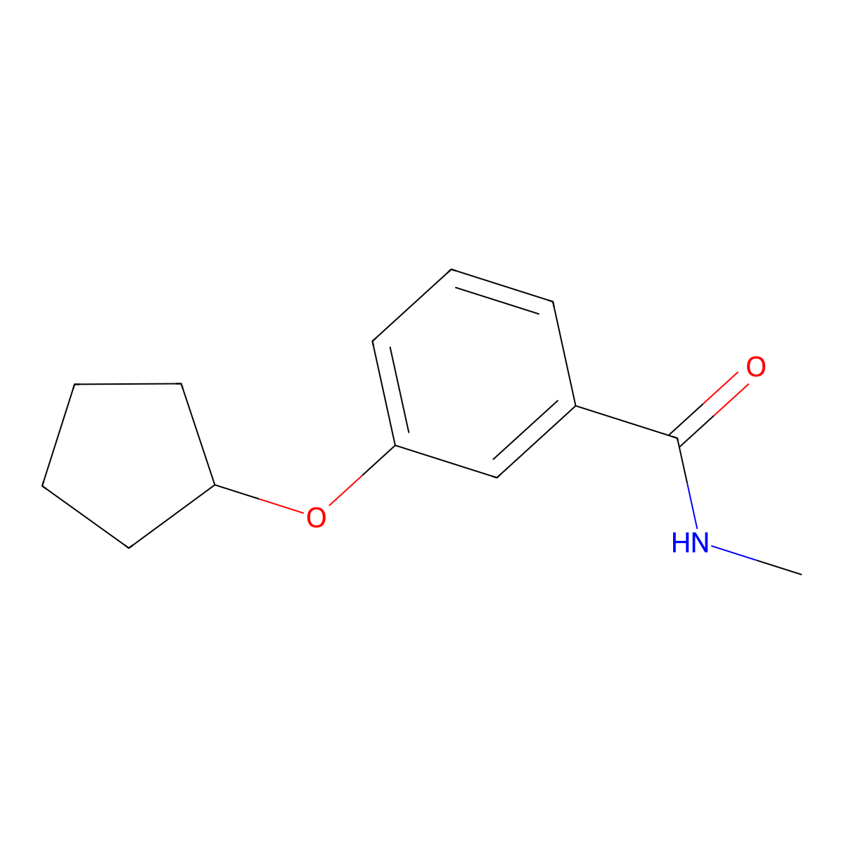 3-(Cyclopentyloxy)-N-methylbenzamide molecular structure, CAS 1394973-89-7