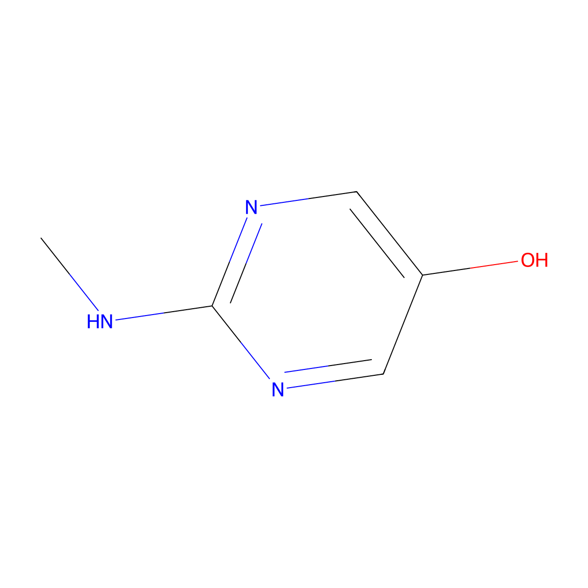 2-(Methylamino)pyrimidin-5-ol molecular structure, CAS 1394977-56-0