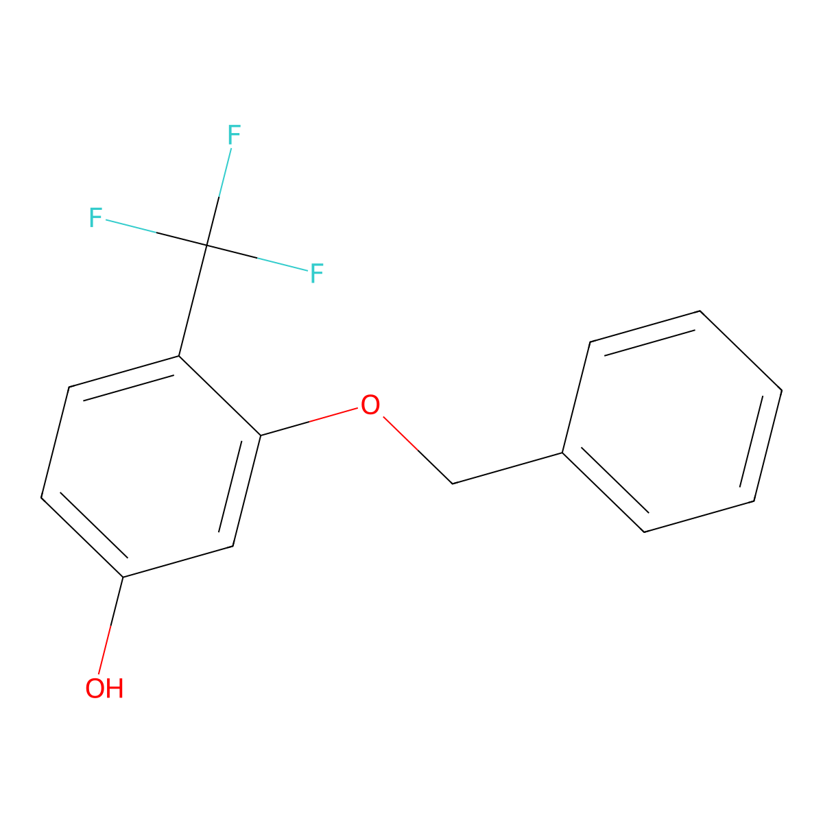 3-(Benzyloxy)-4-(trifluoromethyl)phenol molecular structure, CAS 1394980-77-8