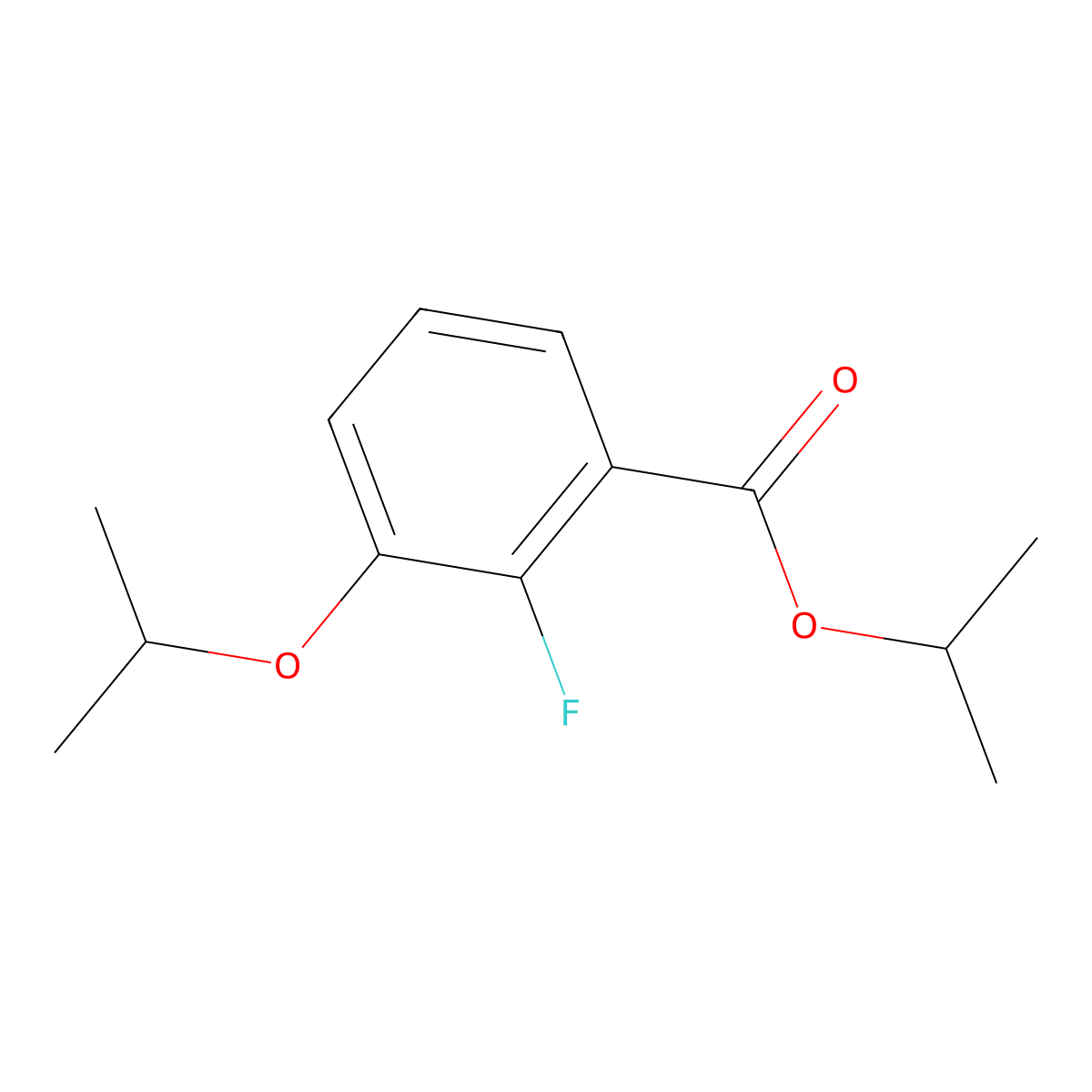 Isopropyl 2-fluoro-3-isopropoxybenzoate molecular structure, CAS 1394986-72-1
