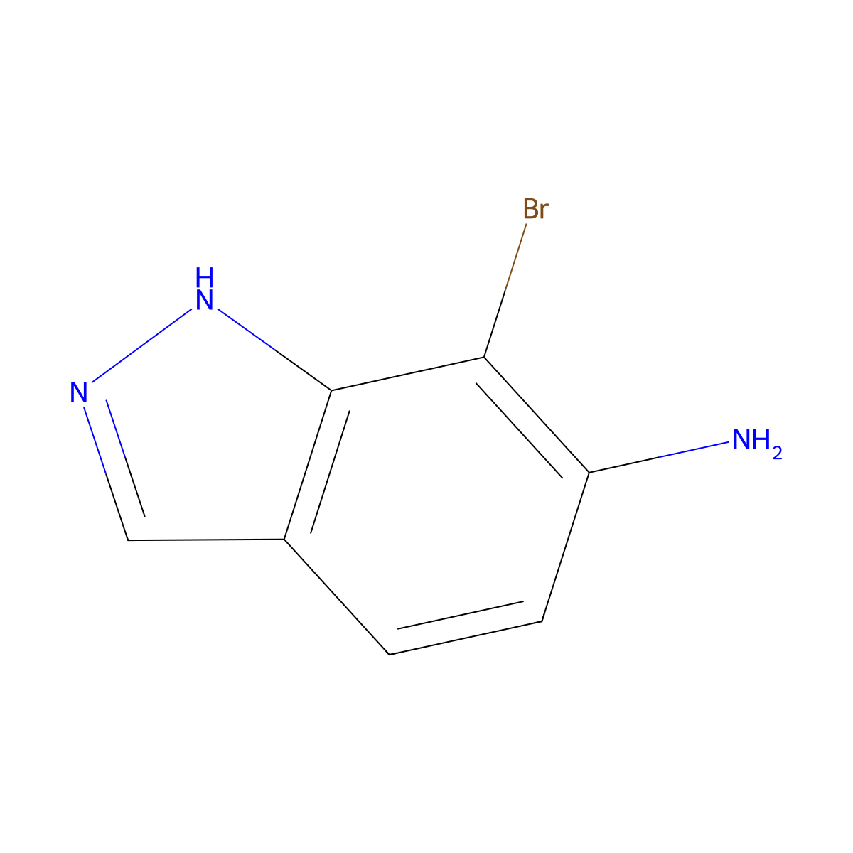 7-bromo-1H-indazol-6-amine molecular structure, CAS 139502-26-4