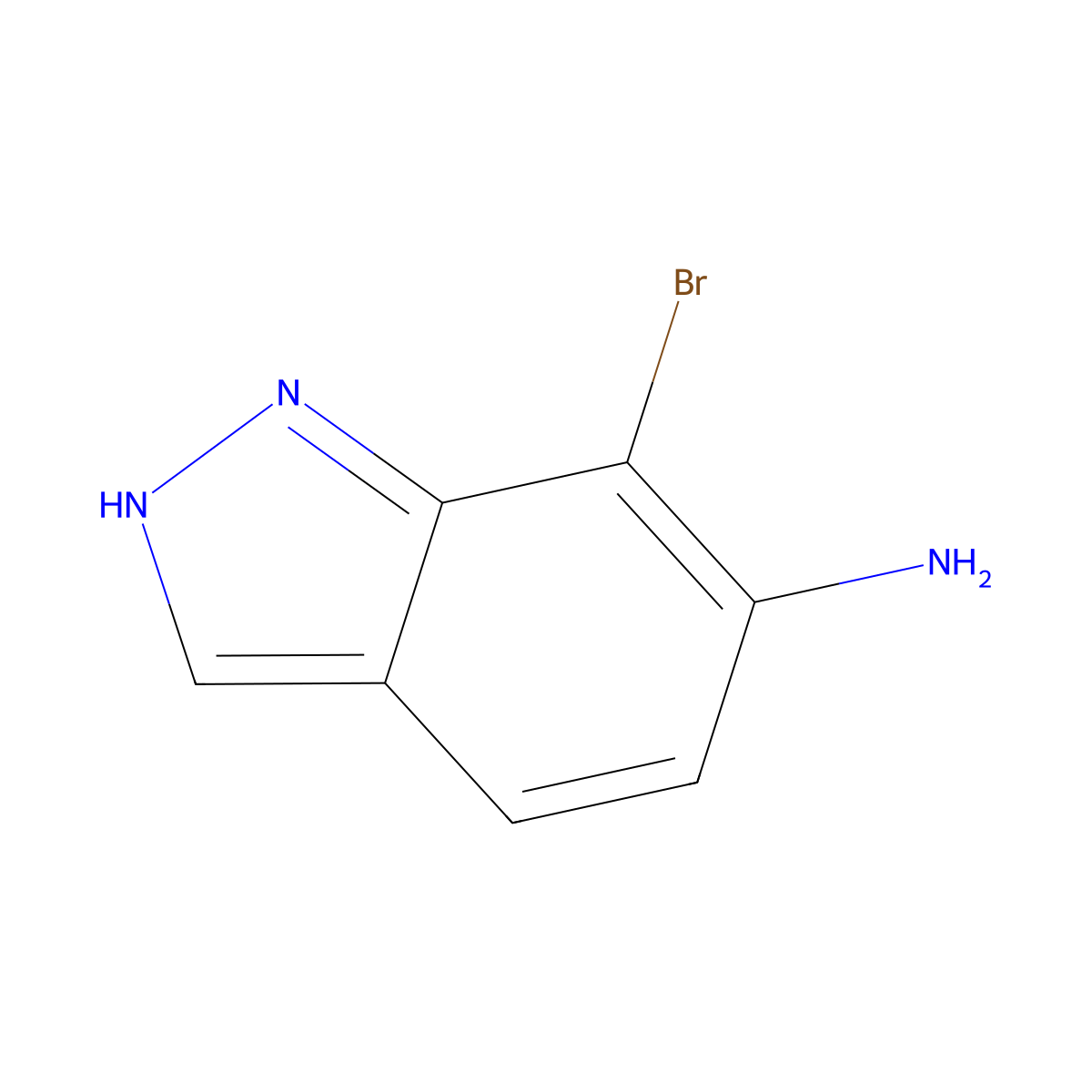 7-bromo-1H-indazol-6-amine molecular structure, CAS 139502-26-4