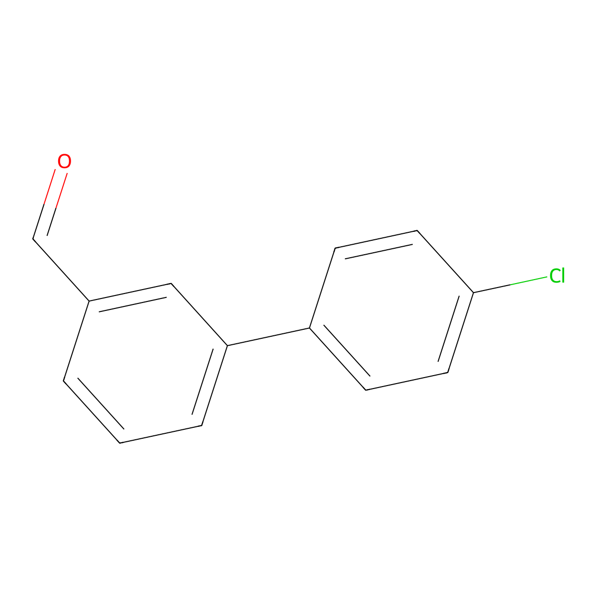 3-(4-Chlorophenyl)benzaldehyde molecular structure, CAS 139502-80-0
