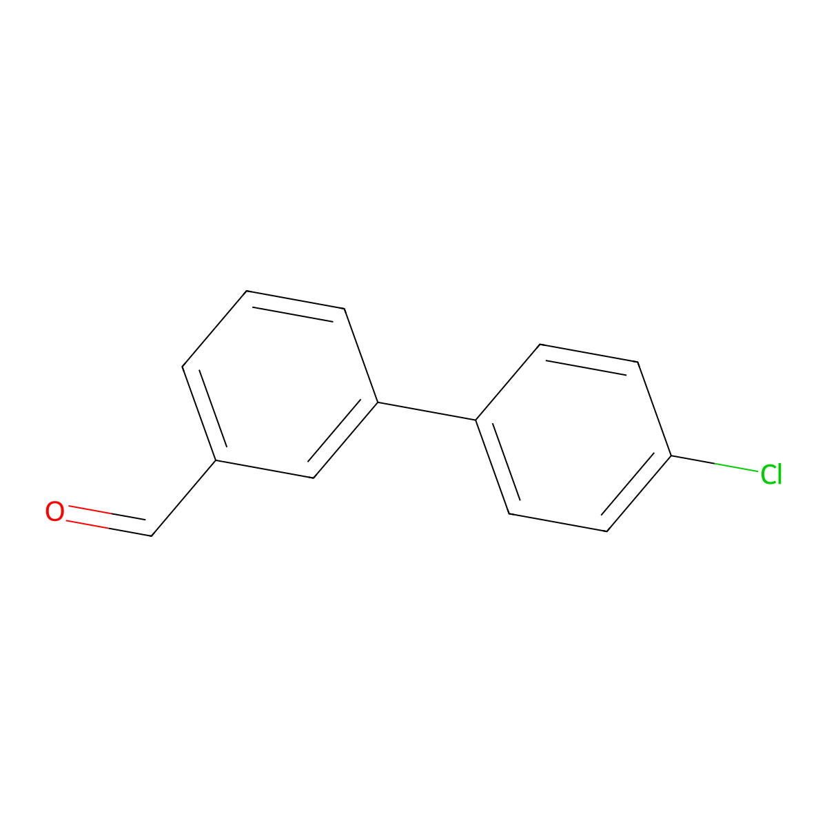 3-(4-Chlorophenyl)benzaldehyde molecular structure, CAS 139502-80-0