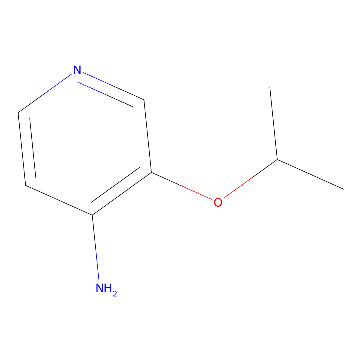 3-(Propan-2-yloxy)pyridin-4-amine molecular structure, CAS 1395034-81-7