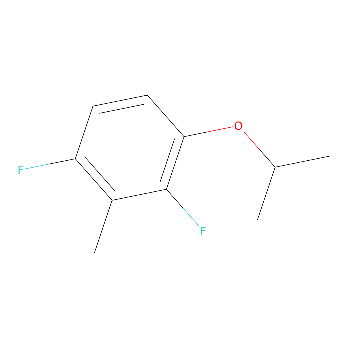 1,3-Difluoro-4-isopropoxy-2-methylbenzene molecular structure, CAS 1395037-29-2
